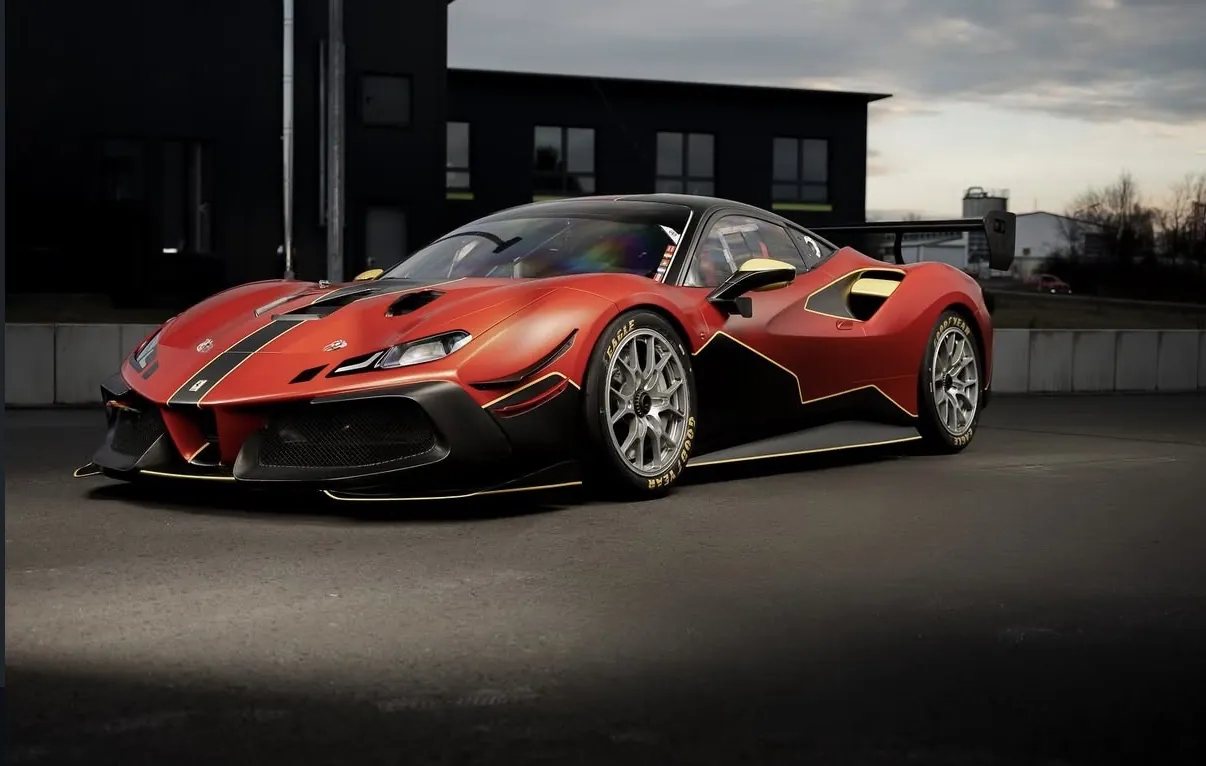 Ferrari 488 GT3 mit individuellem Design-Carwrapping