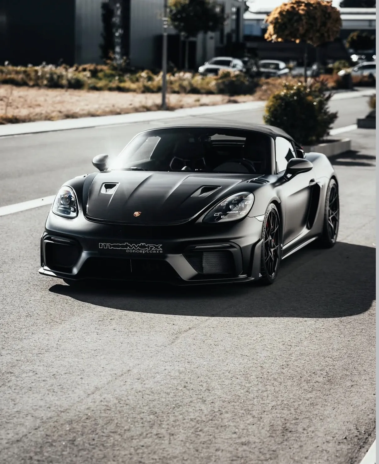 Porsche Spyder RS mit matter XPEL Stealth Lackschutzfolie
